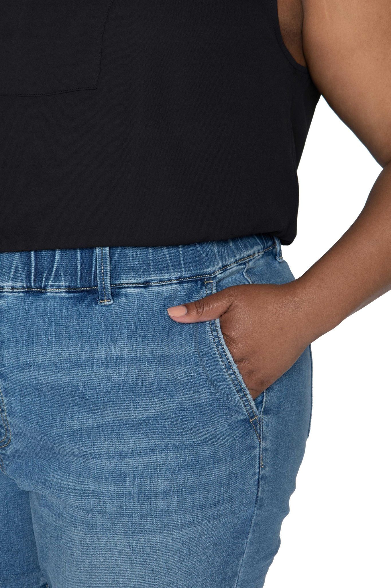 Plus-Size Malibu Flare Pull On Jeans sold by Juicy Couture product image thumbnail 6