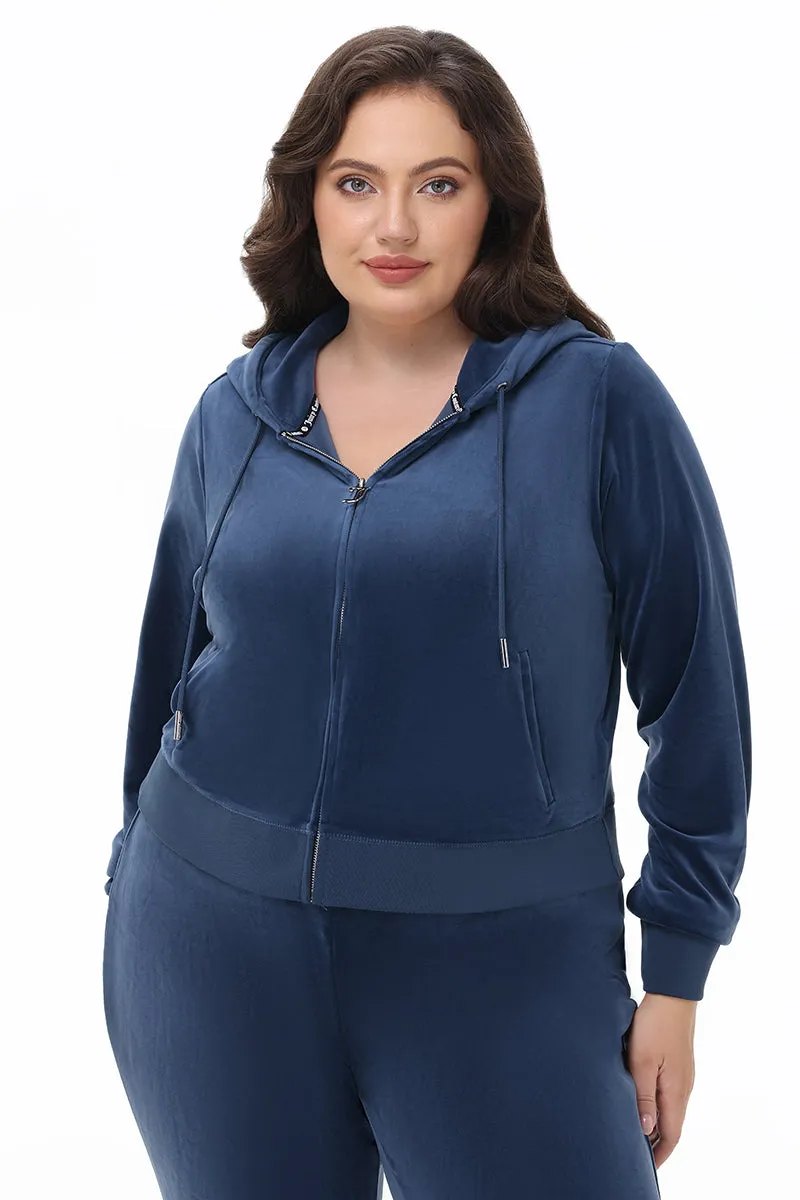 Plus-Size OG Big Bling Velour Hoodie sold by Juicy Couture product image thumbnail 2