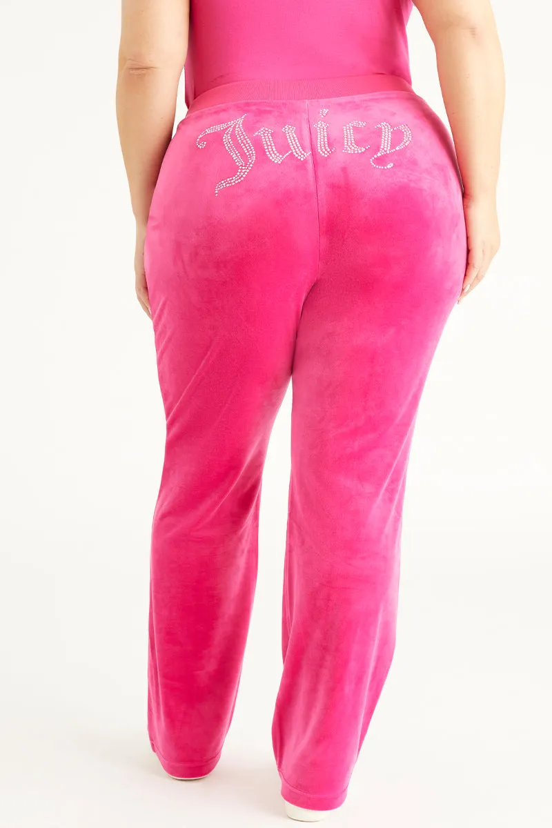Plus-Size OG Big Bling Velour Track Pants sold by Juicy Couture