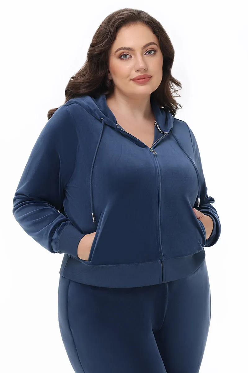 Plus-Size OG Big Bling Velour Hoodie sold by Juicy Couture product image thumbnail 3