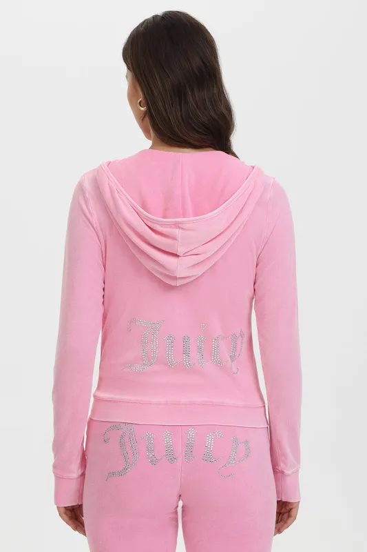Big Bling Towel Terry Zip Hoodie sold by Juicy Couture