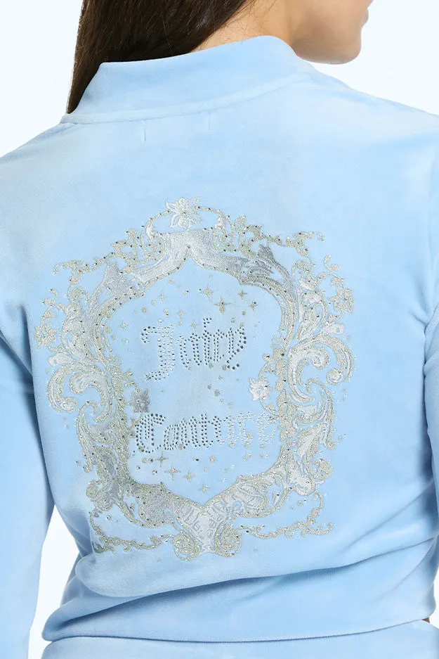 Monogram Cropped Velour Bomber Jacket sold by Juicy Couture product image thumbnail 5