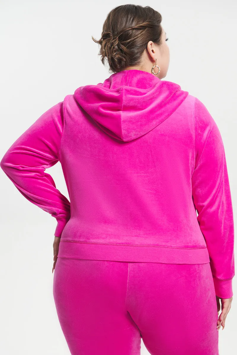 Plus-Size Classic Cotton Velour Hoodie sold by Juicy Couture product image thumbnail 2