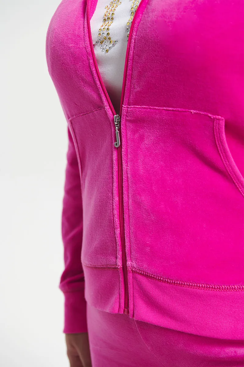 Plus-Size Classic Cotton Velour Hoodie sold by Juicy Couture product image thumbnail 3