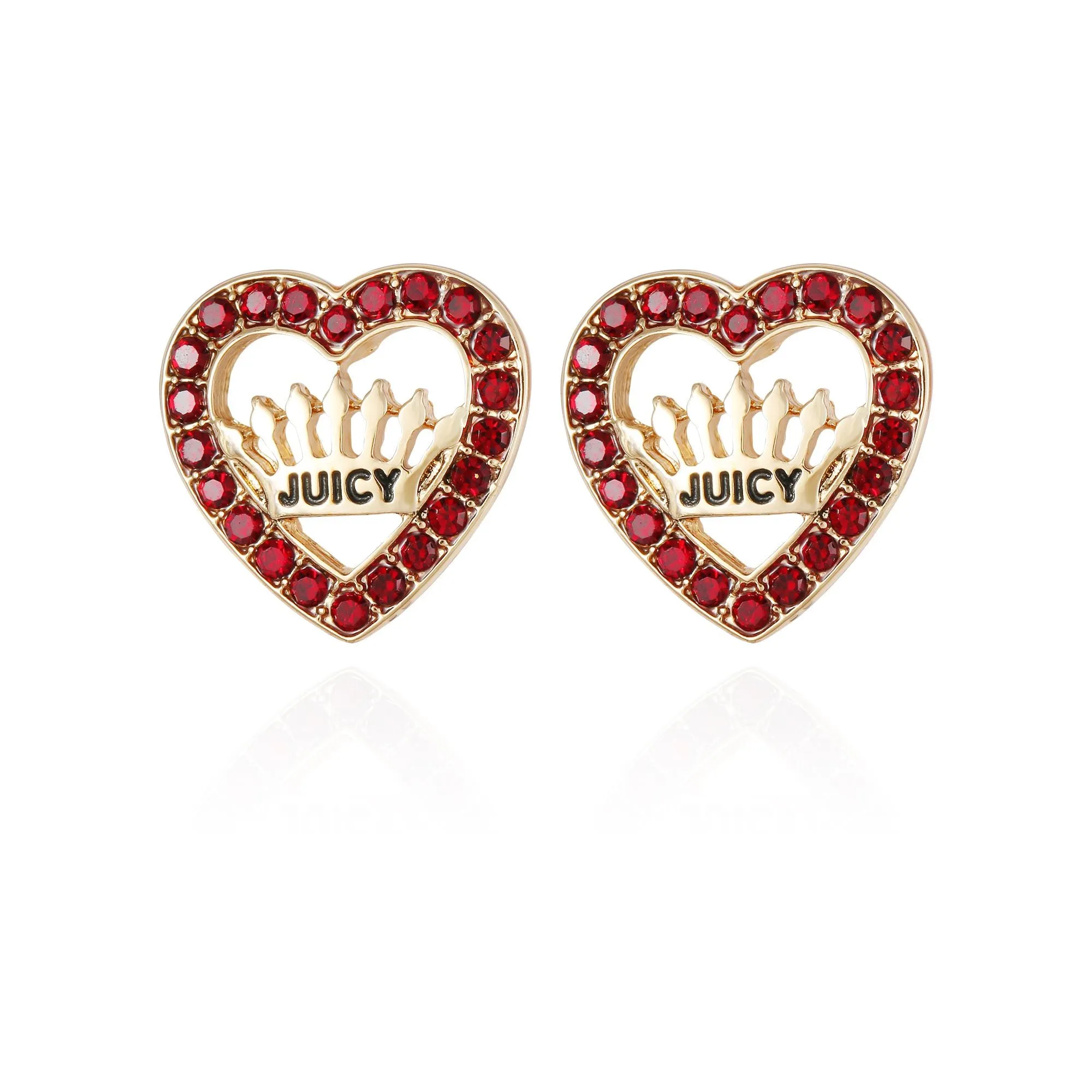 Red Heart Button Earrings sold by Juicy Couture