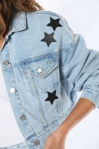 Starry Signature Denim Jacket sold by Juicy Couture