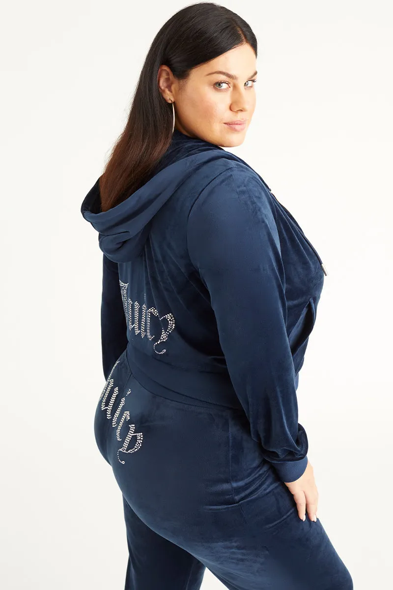 Plus-Size OG Big Bling Velour Hoodie sold by Juicy Couture