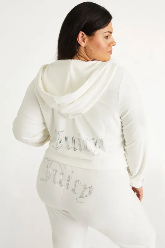 Plus-Size OG Big Bling Velour Hoodie sold by Juicy Couture