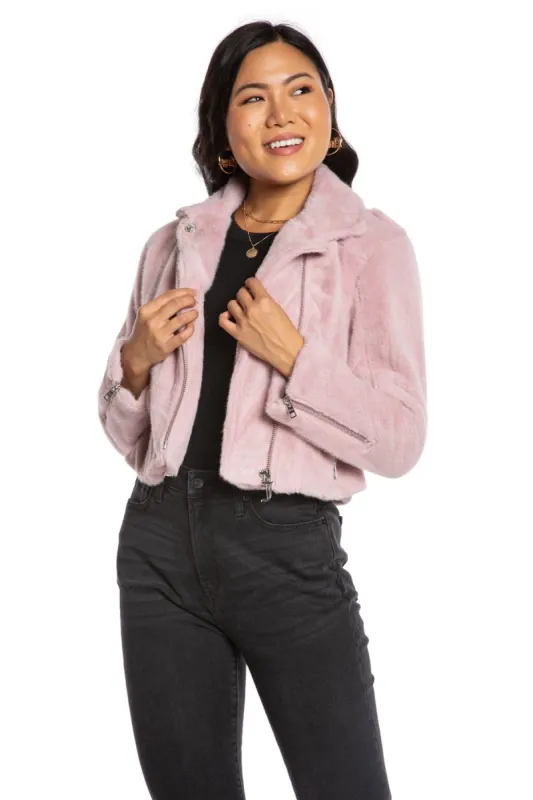 Faux Fur Moto Jacket sold by Juicy Couture