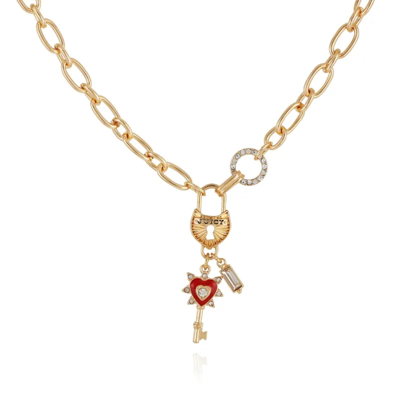Lock and Key Pendant Necklace sold by Juicy Couture