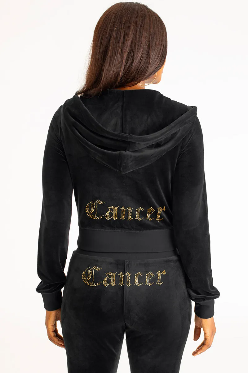 Cancer Customizable Big Bling Velour Hoodie sold by Juicy Couture product image thumbnail 3