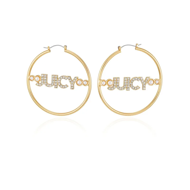 Logo Charm Hoops sold by Juicy Couture
