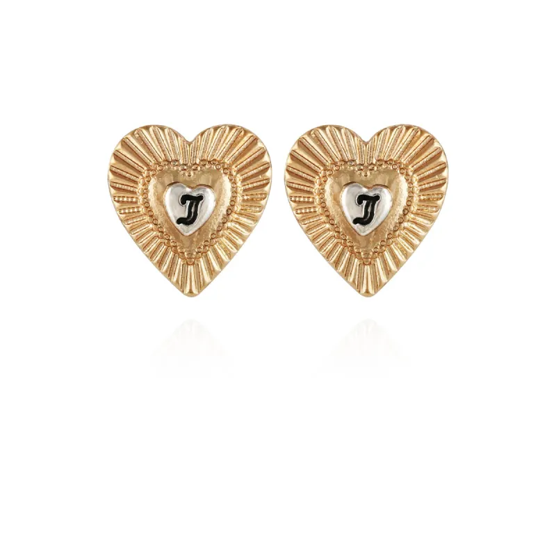 Heart Button Earrings sold by Juicy Couture