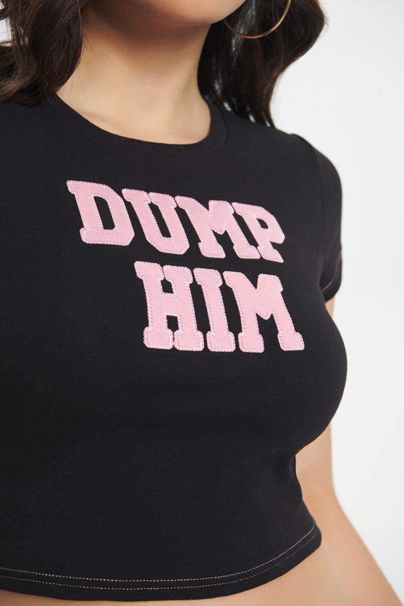 Dump Him Baby Tee sold by Juicy Couture product image thumbnail 4