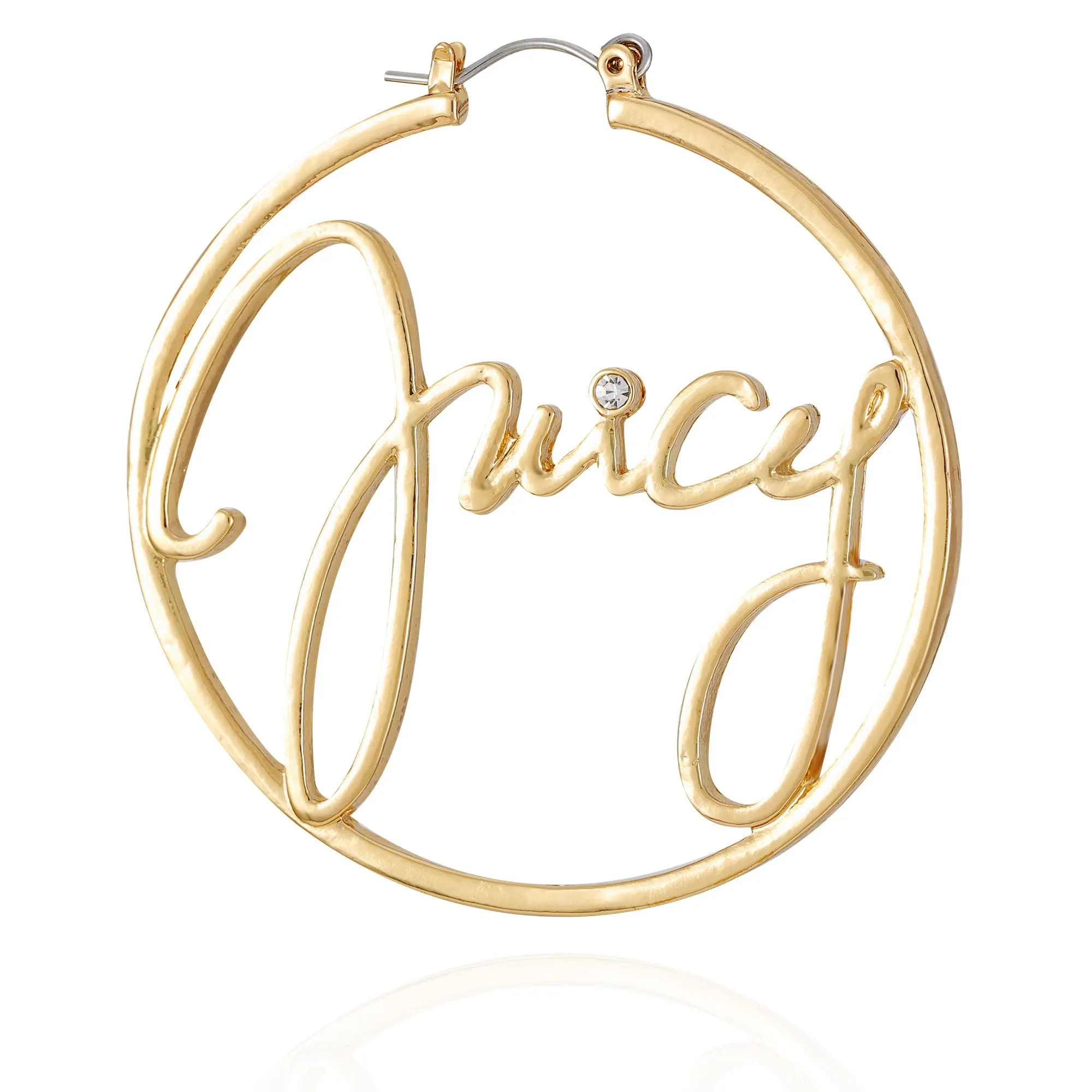 Cursive Hoop Earrings sold by Juicy Couture