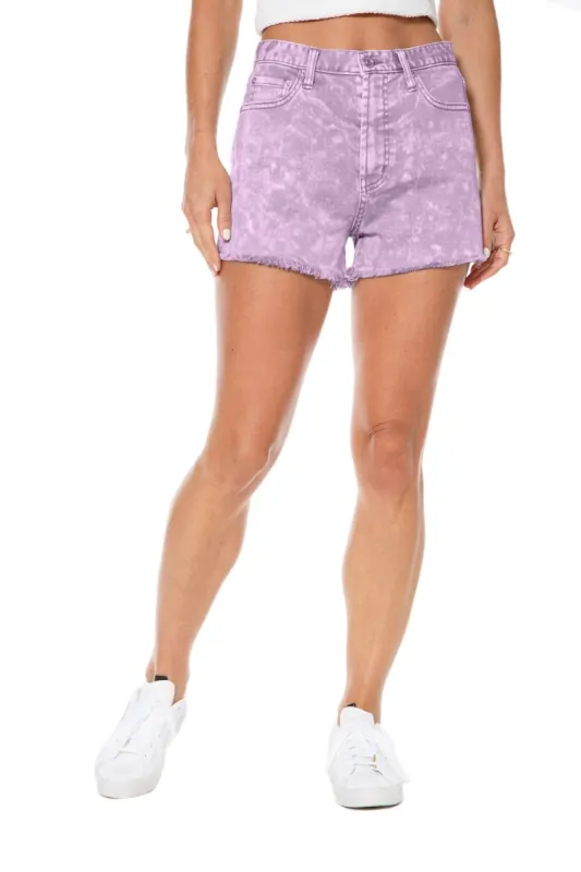 Pacific High Rise Acid Wash Shorts sold by Juicy Couture