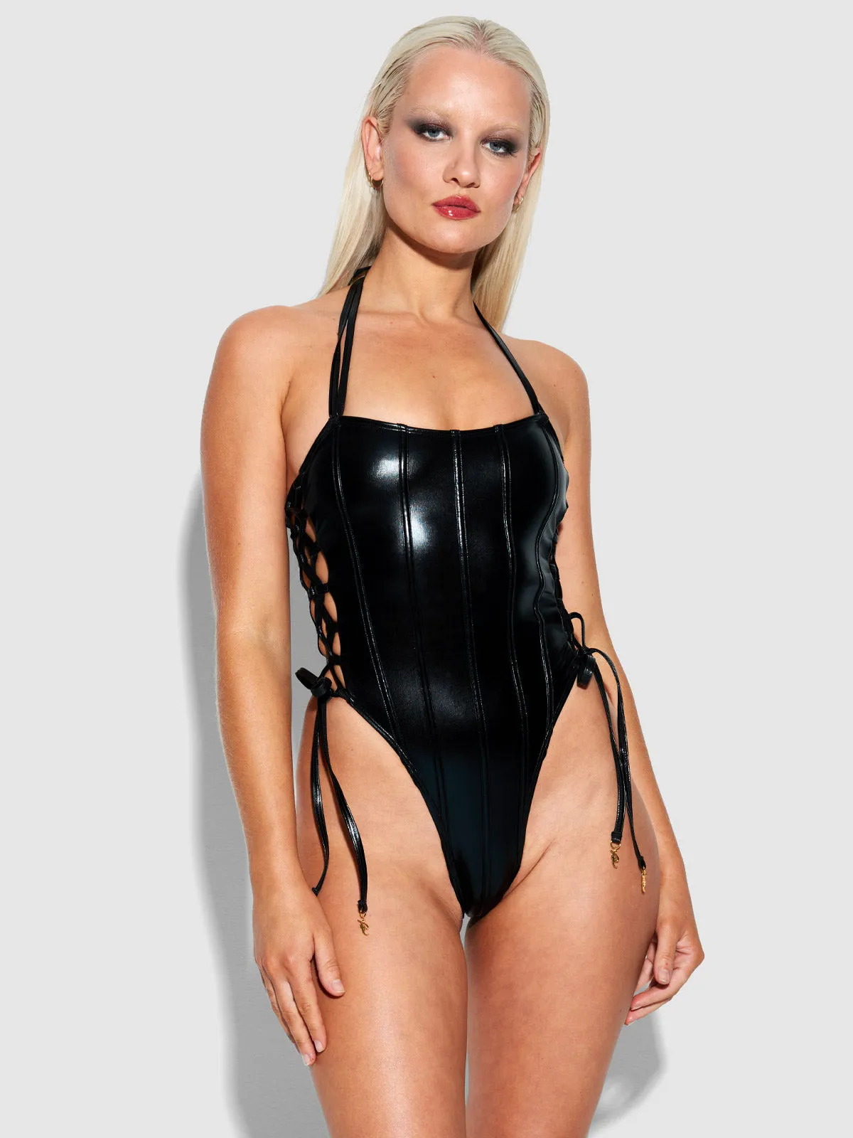 Frederick's Of Hollywood Onyx Corset Swim One Piece sold by Juicy Couture product image thumbnail 4