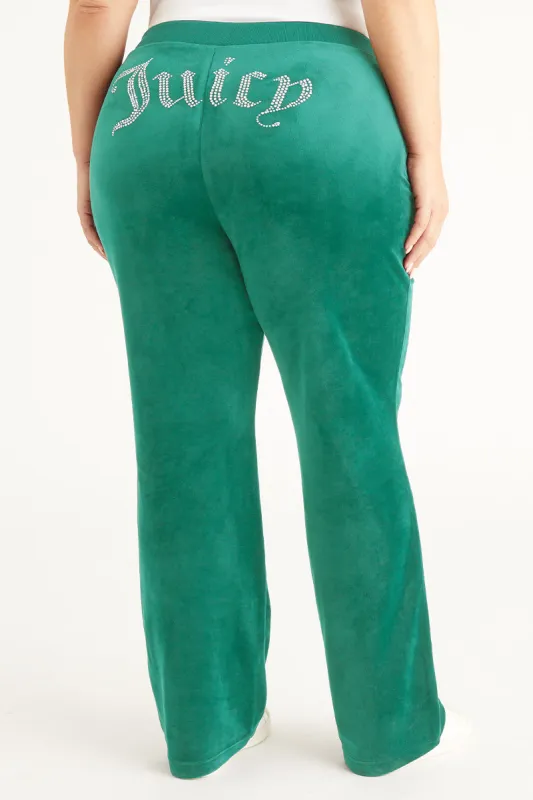 Plus-Size OG Big Bling Velour Track Pants sold by Juicy Couture