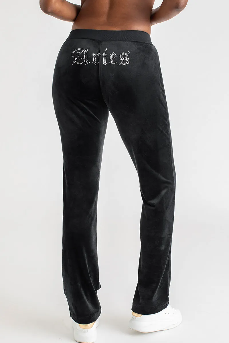 Aries Customizable Big Bling Velour Track Pants sold by Juicy Couture