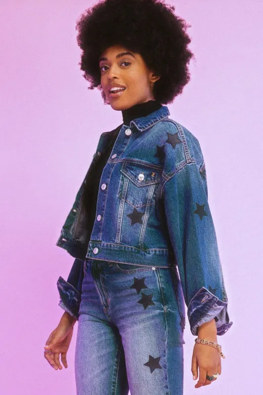 Starry Signature Denim Jacket sold by Juicy Couture