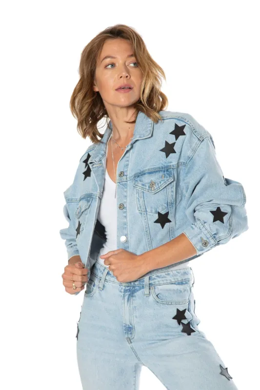 Starry Signature Denim Jacket sold by Juicy Couture