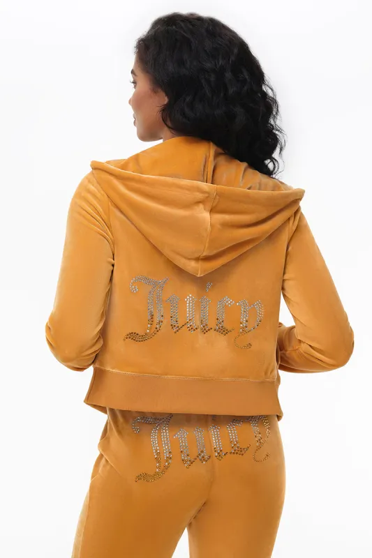 Ombre Big Bling Velour Hoodie sold by Juicy Couture