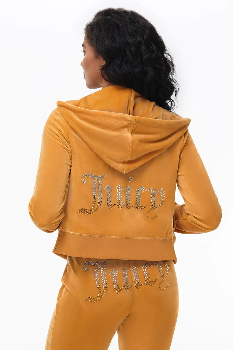 Ombre Big Bling Velour Hoodie sold by Juicy Couture
