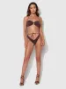Frederick's Of Hollywood Alanza Leopard Mesh Bandeau Swim Top sold by Juicy Couture