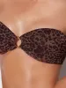 Frederick's Of Hollywood Alanza Leopard Mesh Bandeau Swim Top sold by Juicy Couture