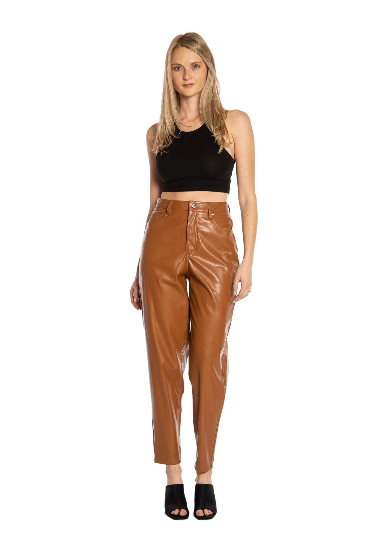 Faux Leather Rodeo Barrel Leg Pants sold by Juicy Couture product image thumbnail 2