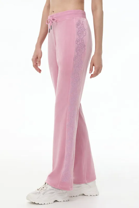 Lace Rhinestone Classic Track Pants sold by Juicy Couture