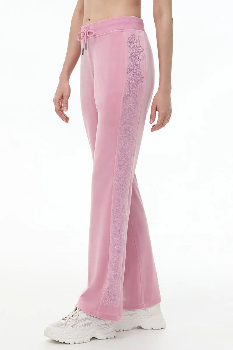 Lace Rhinestone Classic Track Pants sold by Juicy Couture
