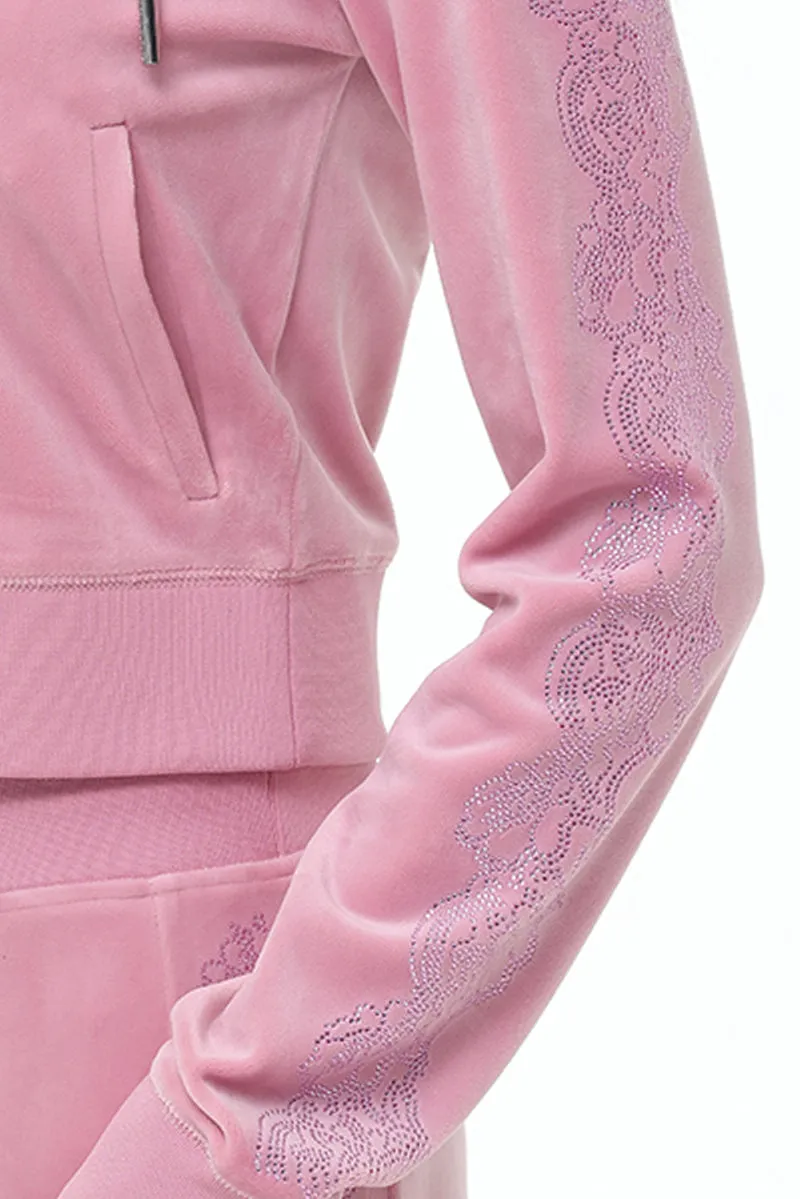 Lace Rhinestone Classic Hoodie sold by Juicy Couture product image thumbnail 4