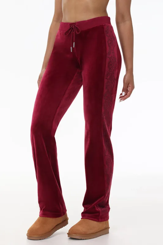Lace Rhinestone Classic Track Pants sold by Juicy Couture