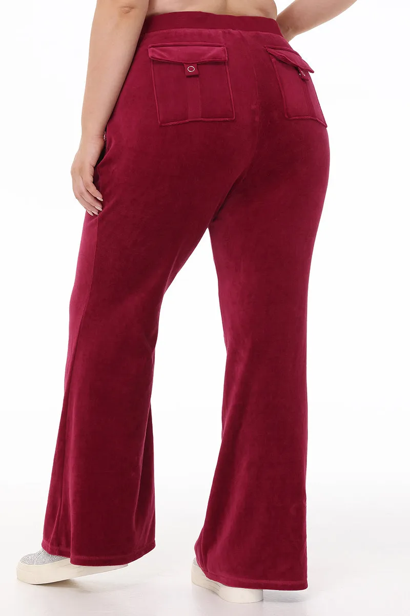Plus-Size Heritage Cotton Velour Track Pants sold by Juicy Couture