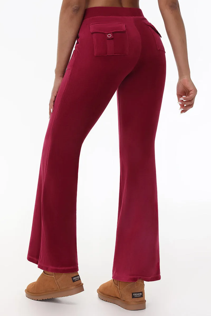 Heritage Cotton Velour Track Pants sold by Juicy Couture