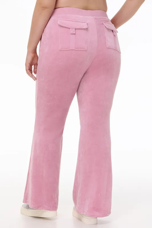 Plus-Size Heritage Cotton Velour Track Pants sold by Juicy Couture