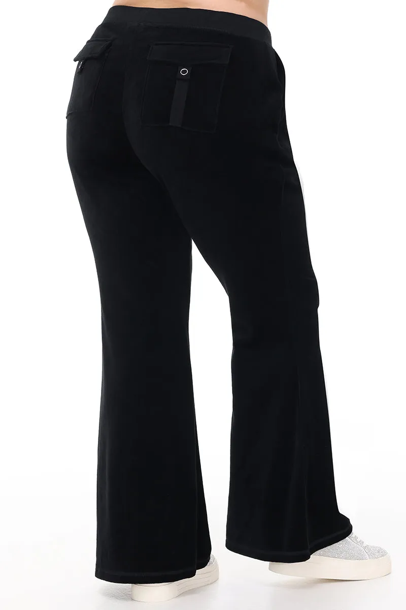 Plus-Size Heritage Cotton Velour Track Pants sold by Juicy Couture