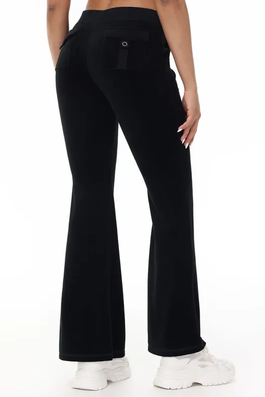 Heritage Cotton Velour Track Pants sold by Juicy Couture