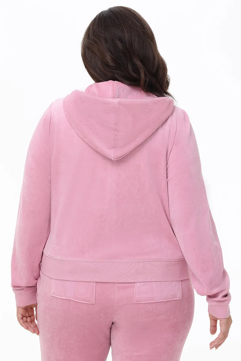 Plus-Size Heritage Cotton Velour Hoodie sold by Juicy Couture product image thumbnail 3