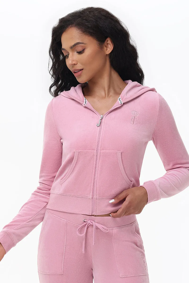 Heritage Cotton Velour Hoodie sold by Juicy Couture