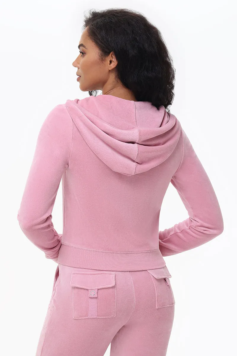 Heritage Cotton Velour Hoodie sold by Juicy Couture product image thumbnail 3