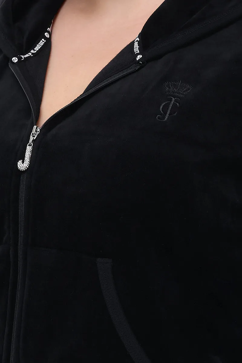 Plus-Size Heritage Cotton Velour Hoodie sold by Juicy Couture product image thumbnail 4