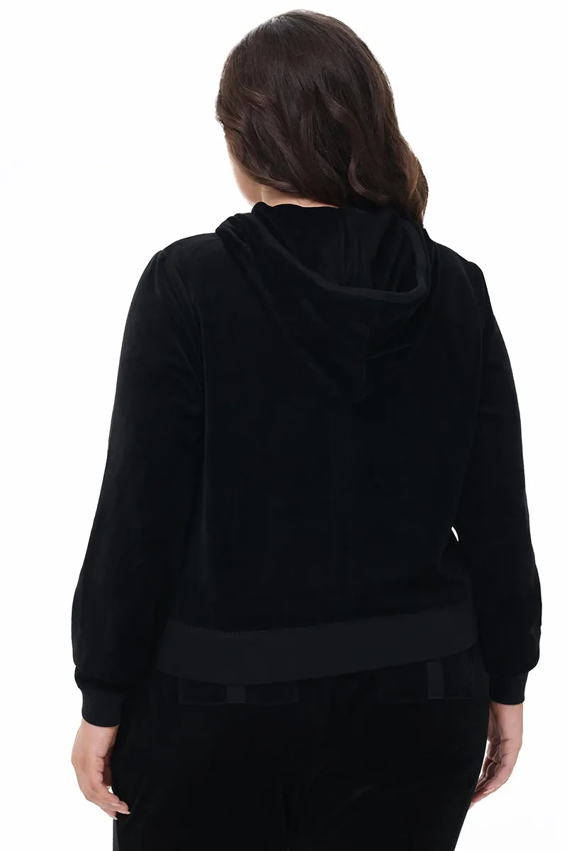 Plus-Size Heritage Cotton Velour Hoodie sold by Juicy Couture product image thumbnail 3