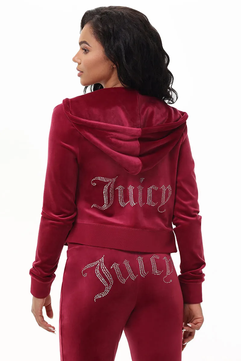 OG Big Bling Velour Hoodie sold by Juicy Couture