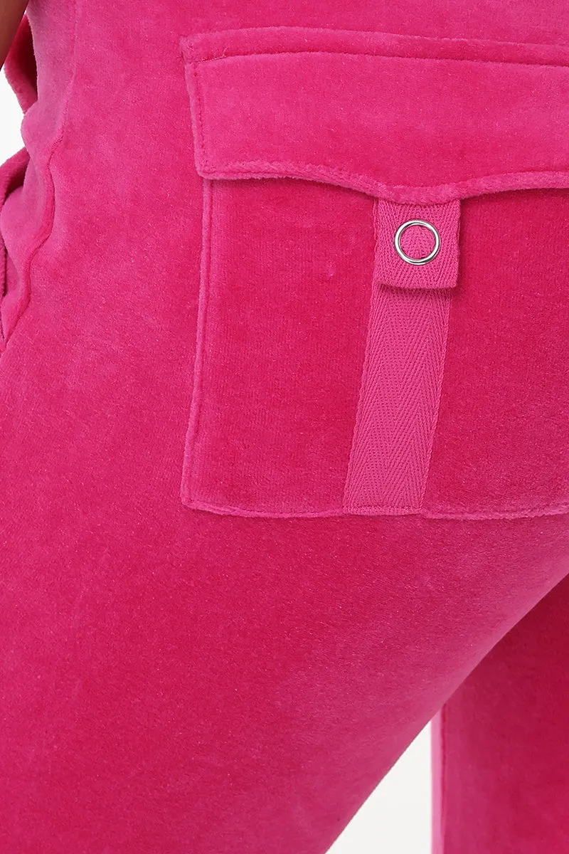 Hollywood Scottie Snap Pocket Cotton Velour Track Pants sold by Juicy Couture product image thumbnail 4