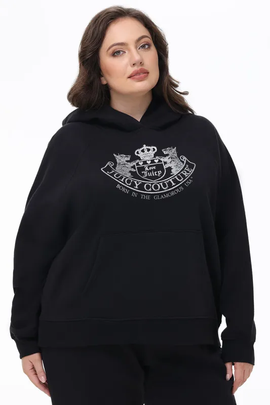 Plus-Size Oversized Fleece Scottie Dog Hoodie sold by Juicy Couture