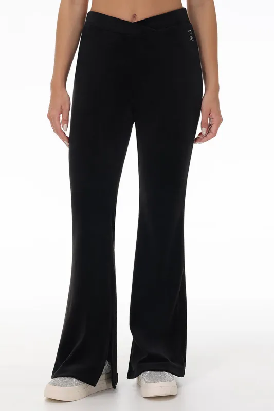 Velour Flare Pant With Slit sold by Juicy Couture