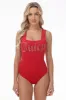 Big Bling Scoop Neck Tank Bodysuit sold by Juicy Couture