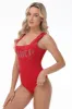 Big Bling Scoop Neck Tank Bodysuit sold by Juicy Couture